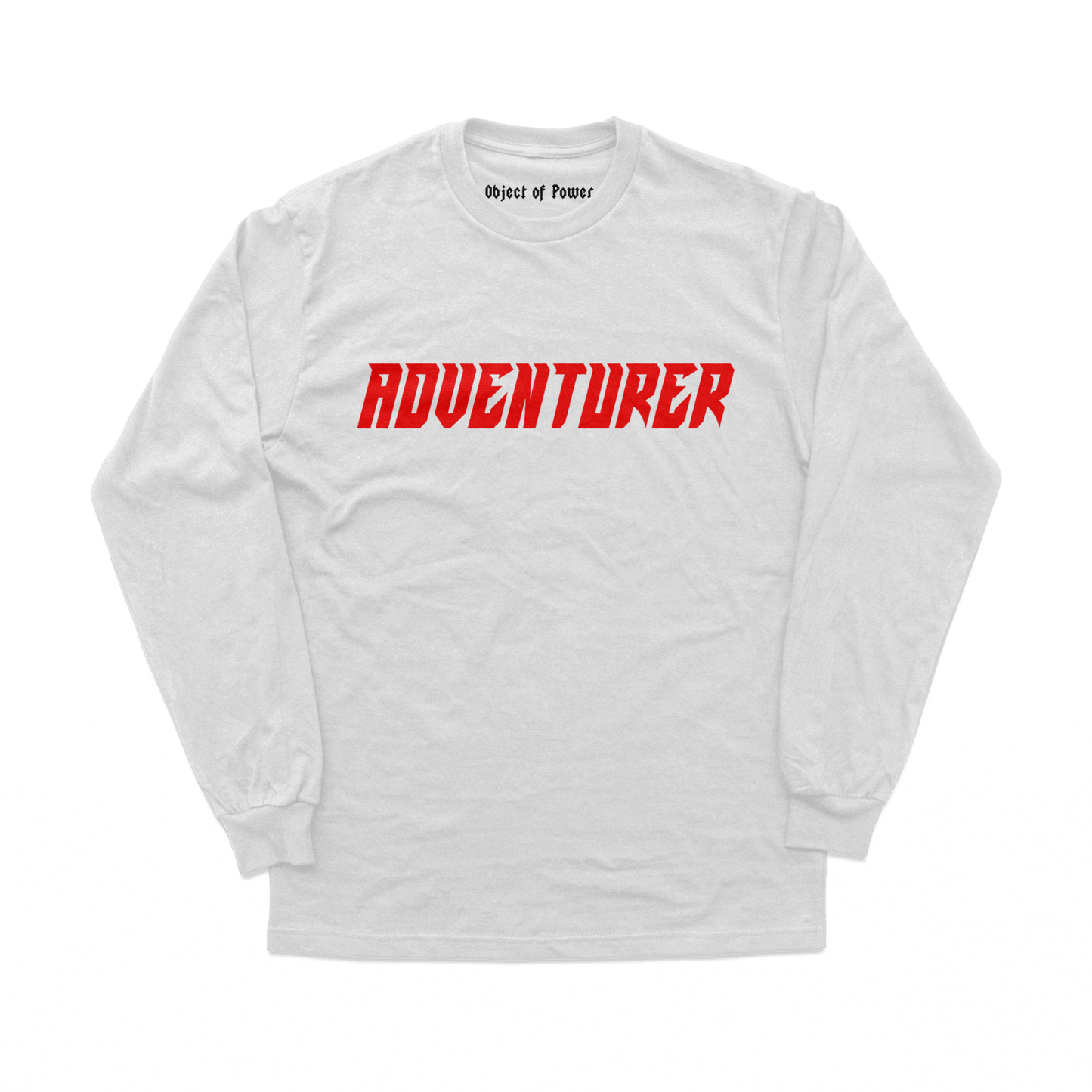 Object of Power nerdy gamer anime tabletop roleplaying Long Sleeve Tee Adventurer Long Sleeve Tee White / XS